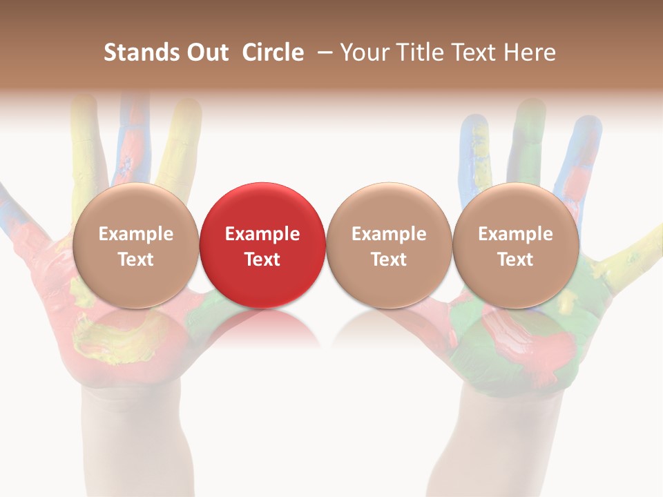 Innocence Hand Messy PowerPoint Template