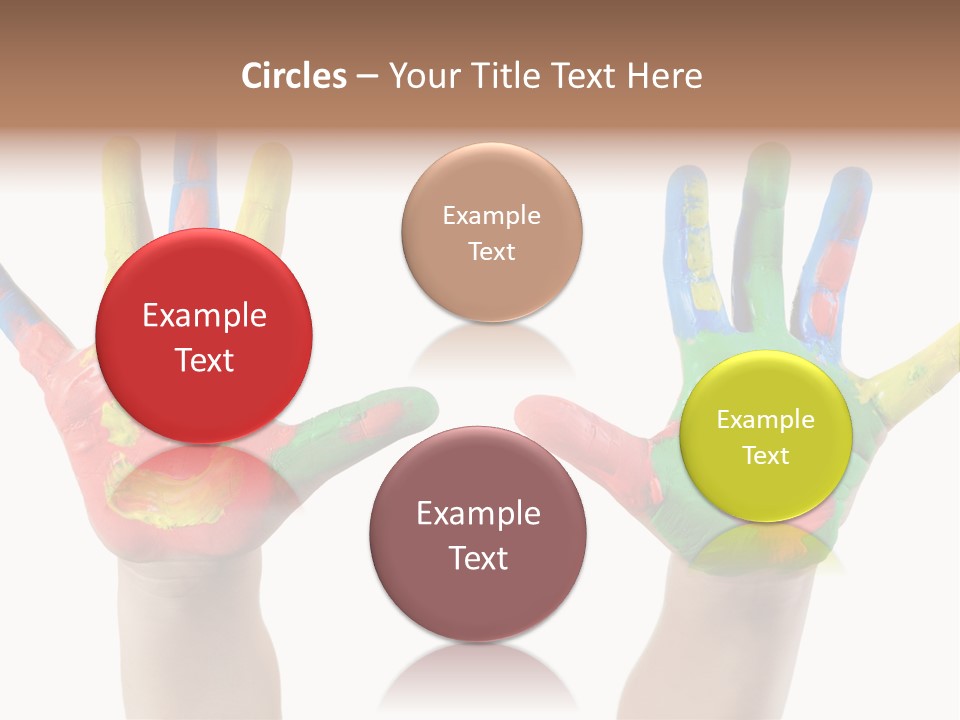 Innocence Hand Messy PowerPoint Template