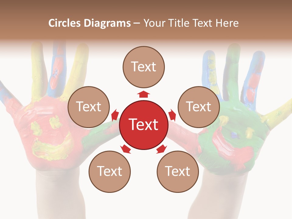 Innocence Hand Messy PowerPoint Template