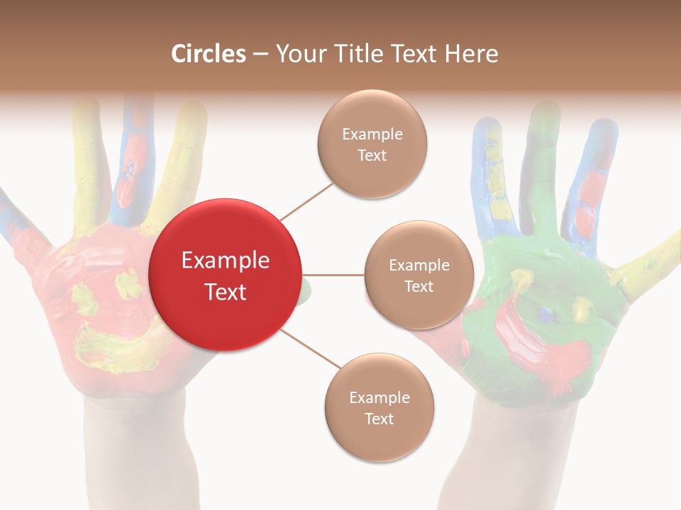 Innocence Hand Messy PowerPoint Template