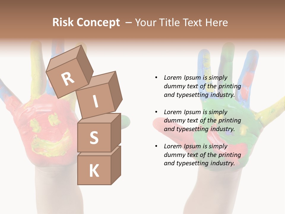 Innocence Hand Messy PowerPoint Template