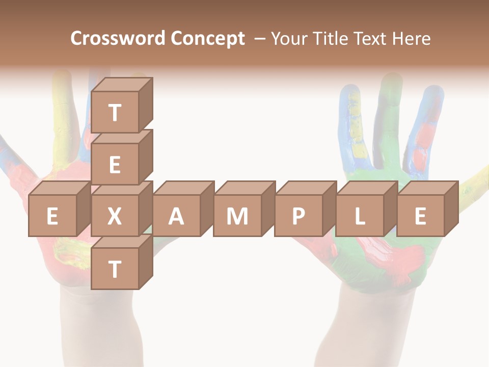 Innocence Hand Messy PowerPoint Template