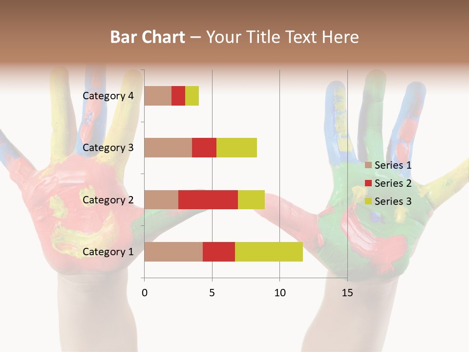 Innocence Hand Messy PowerPoint Template