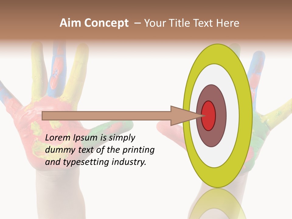 Innocence Hand Messy PowerPoint Template