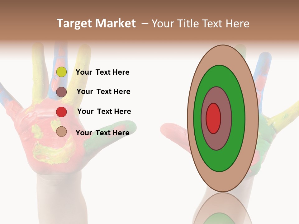 Innocence Hand Messy PowerPoint Template