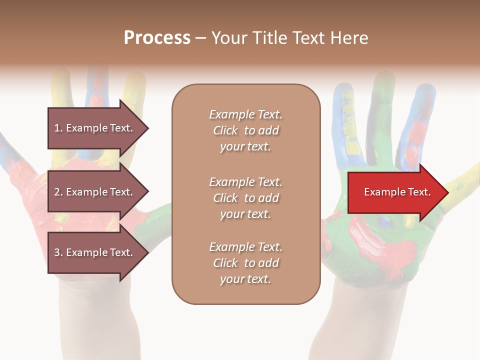 Innocence Hand Messy PowerPoint Template