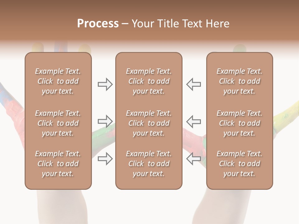 Innocence Hand Messy PowerPoint Template