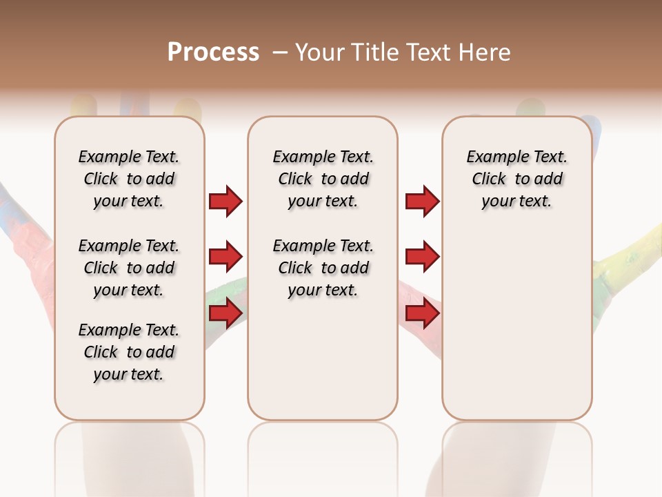 Innocence Hand Messy PowerPoint Template