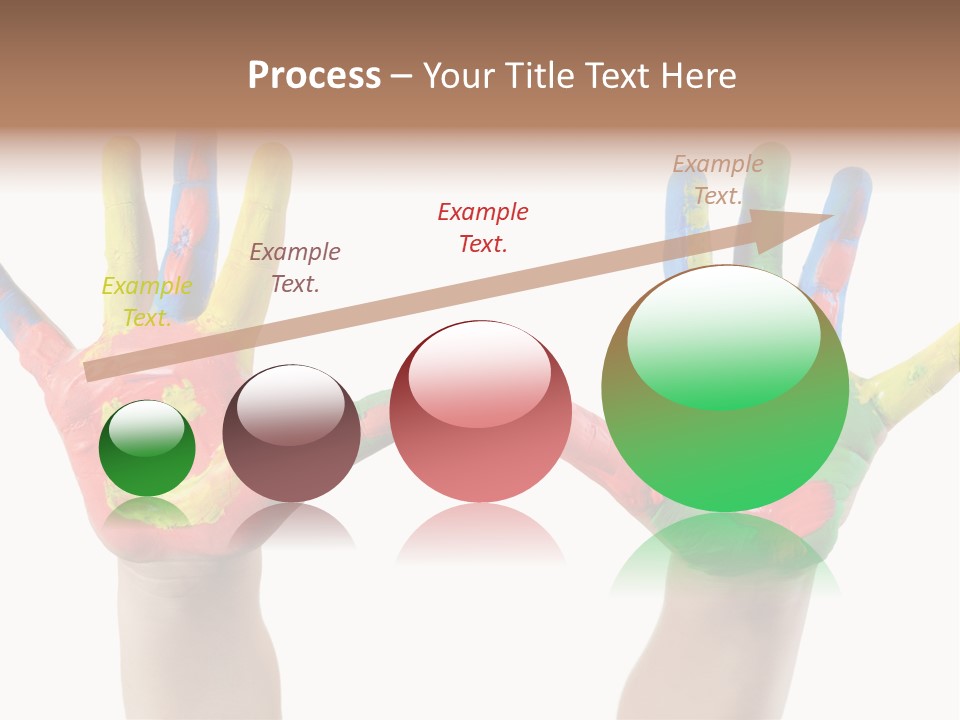 Innocence Hand Messy PowerPoint Template