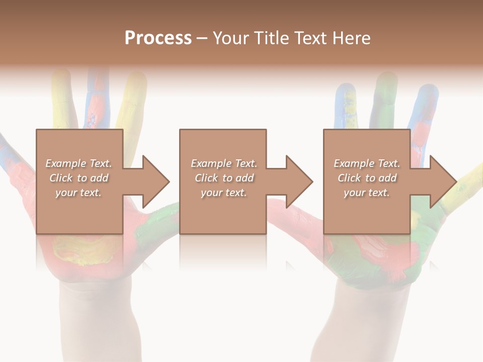 Innocence Hand Messy PowerPoint Template