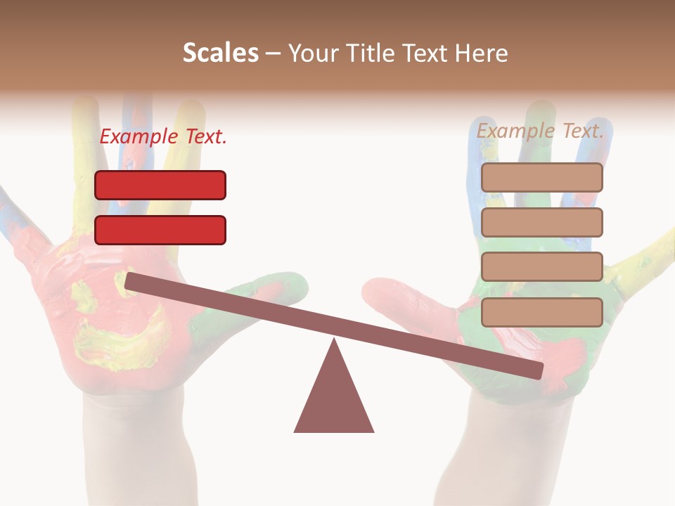 Innocence Hand Messy PowerPoint Template