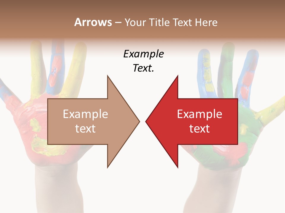 Innocence Hand Messy PowerPoint Template