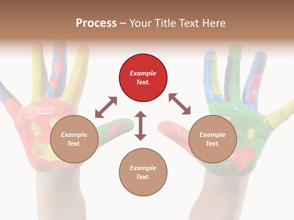 Innocence Hand Messy PowerPoint Template
