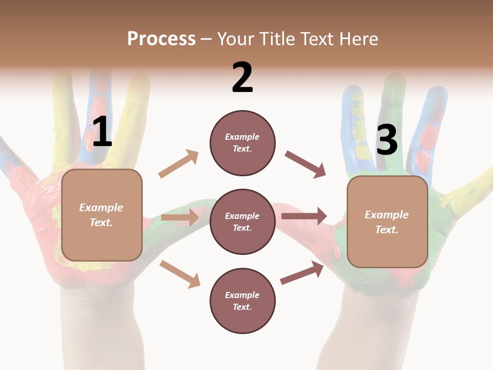 Innocence Hand Messy PowerPoint Template