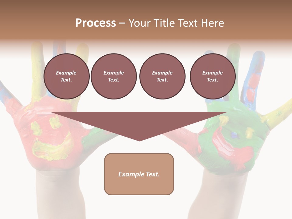 Innocence Hand Messy PowerPoint Template