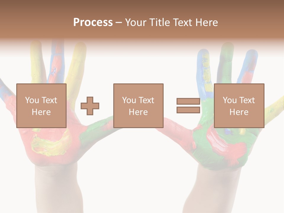 Innocence Hand Messy PowerPoint Template