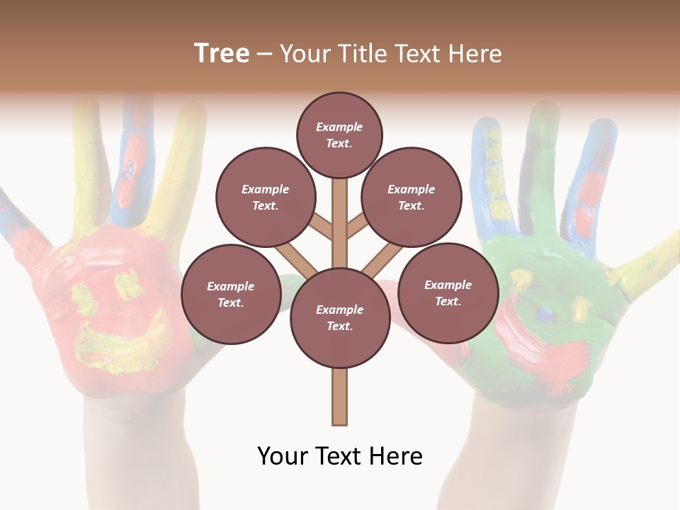 Innocence Hand Messy PowerPoint Template