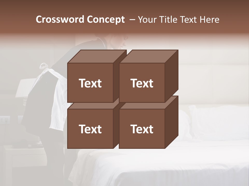 Copy Space View Brown PowerPoint Template