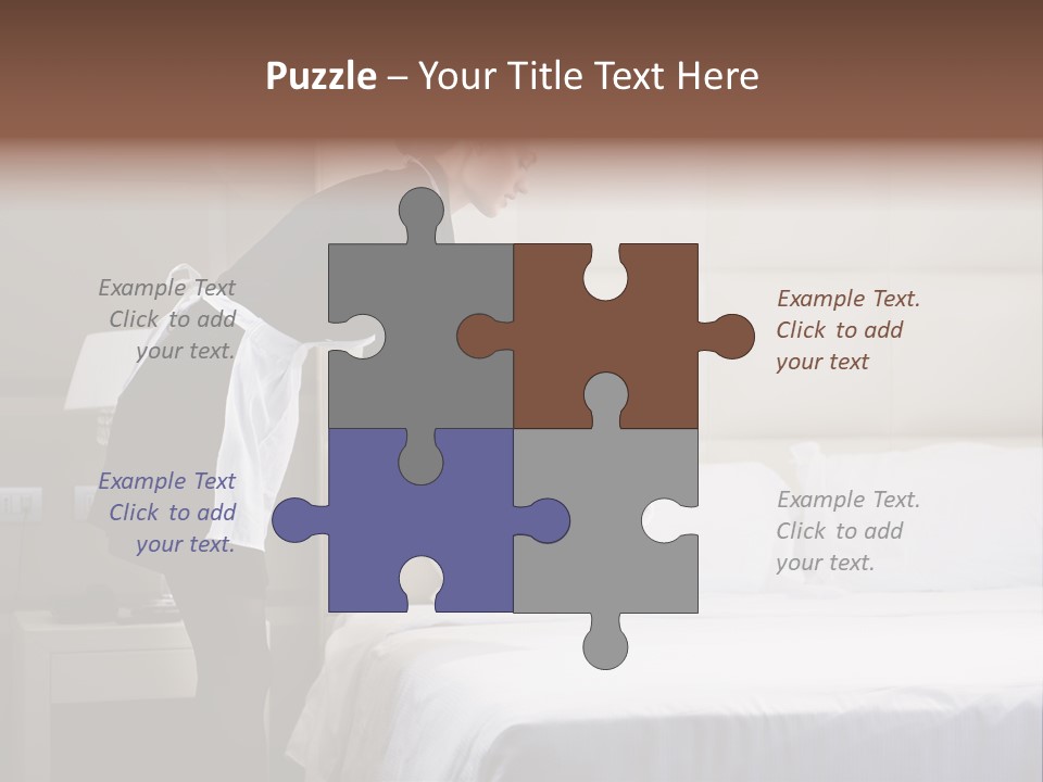 Copy Space View Brown PowerPoint Template