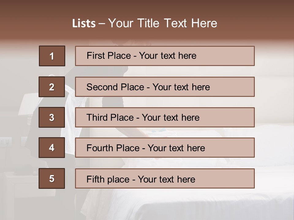 Copy Space View Brown PowerPoint Template