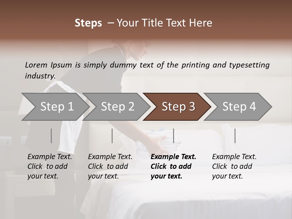Copy Space View Brown PowerPoint Template