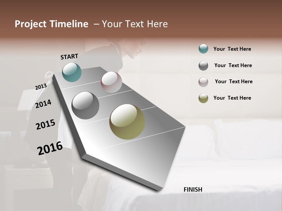 Copy Space View Brown PowerPoint Template