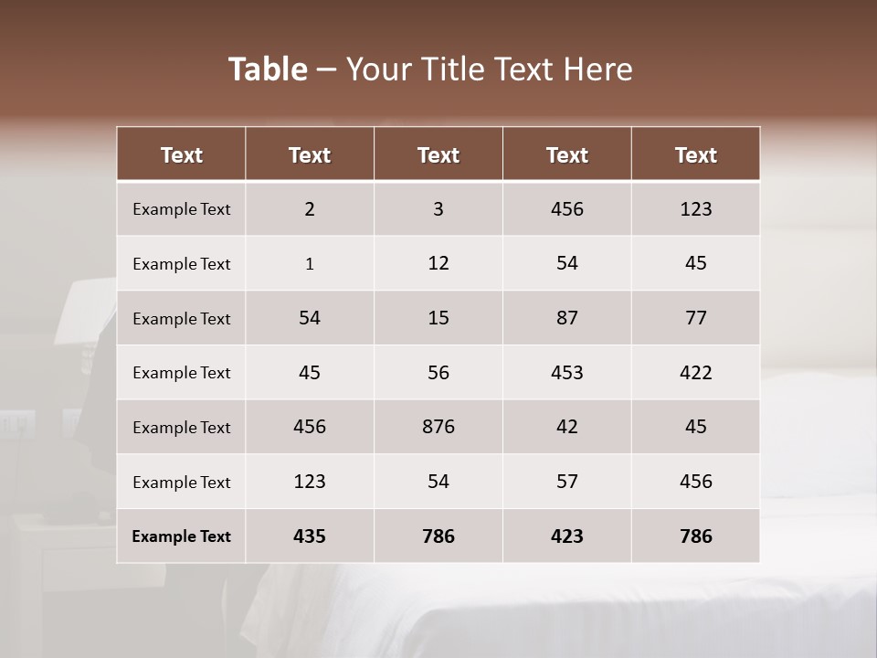 Copy Space View Brown PowerPoint Template