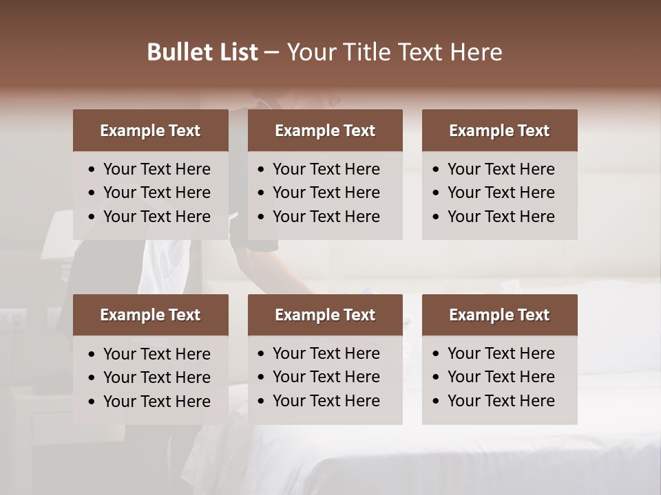 Copy Space View Brown PowerPoint Template
