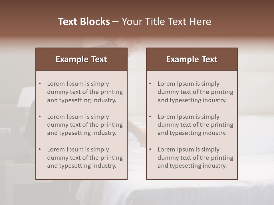 Copy Space View Brown PowerPoint Template