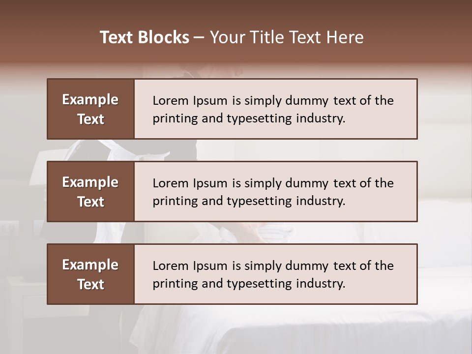 Copy Space View Brown PowerPoint Template
