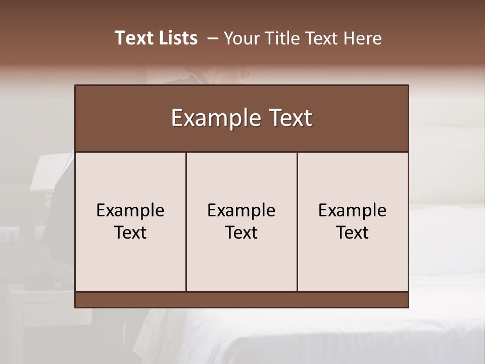 Copy Space View Brown PowerPoint Template