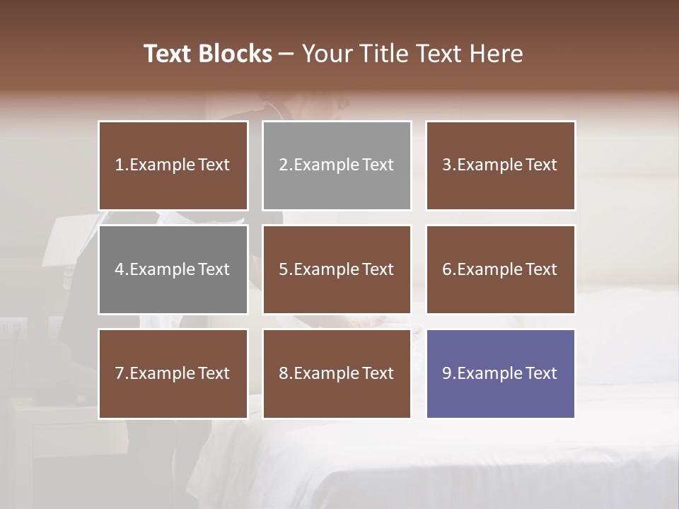 Copy Space View Brown PowerPoint Template