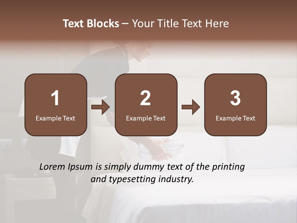 Copy Space View Brown PowerPoint Template