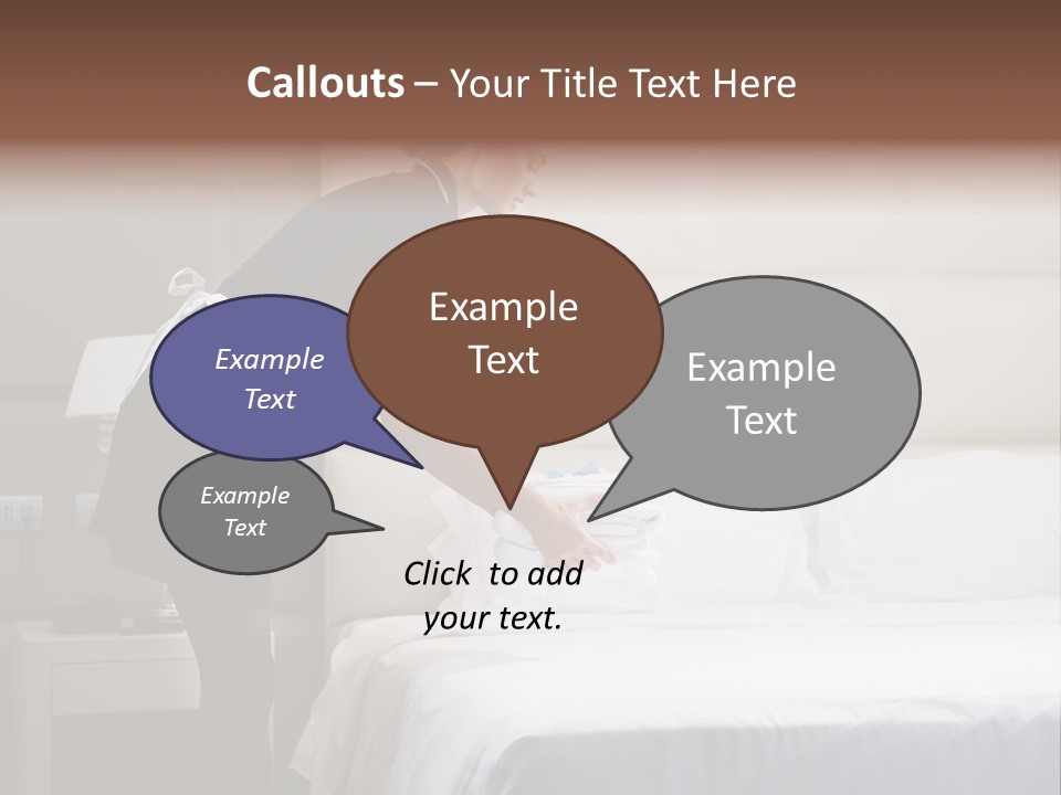 Copy Space View Brown PowerPoint Template