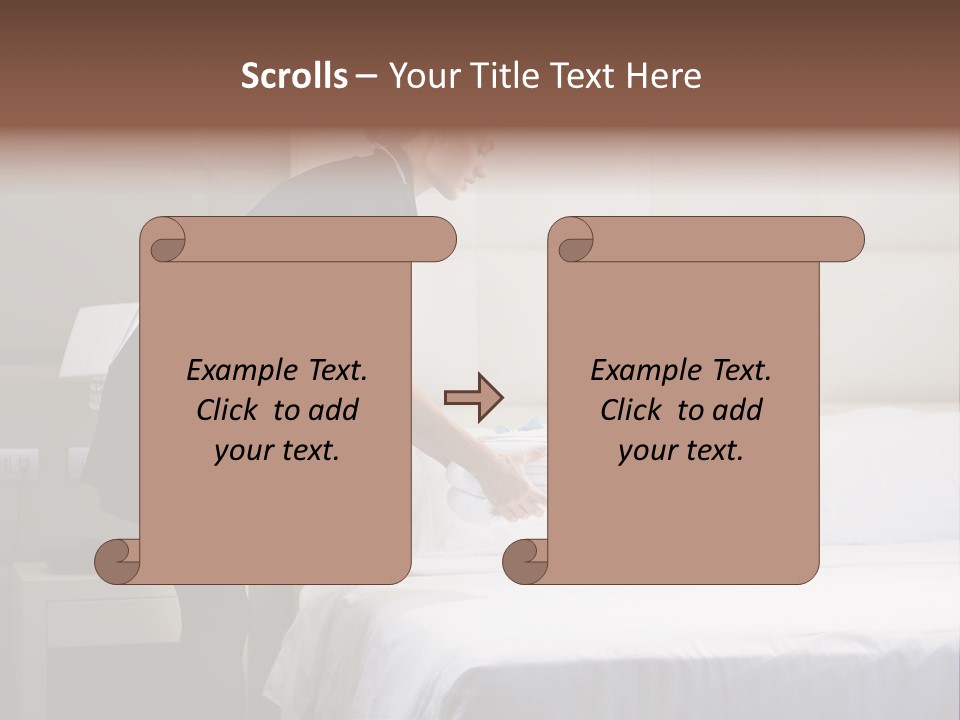 Copy Space View Brown PowerPoint Template