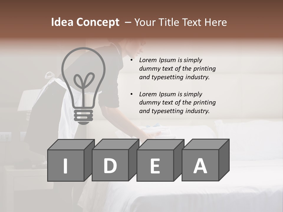 Copy Space View Brown PowerPoint Template