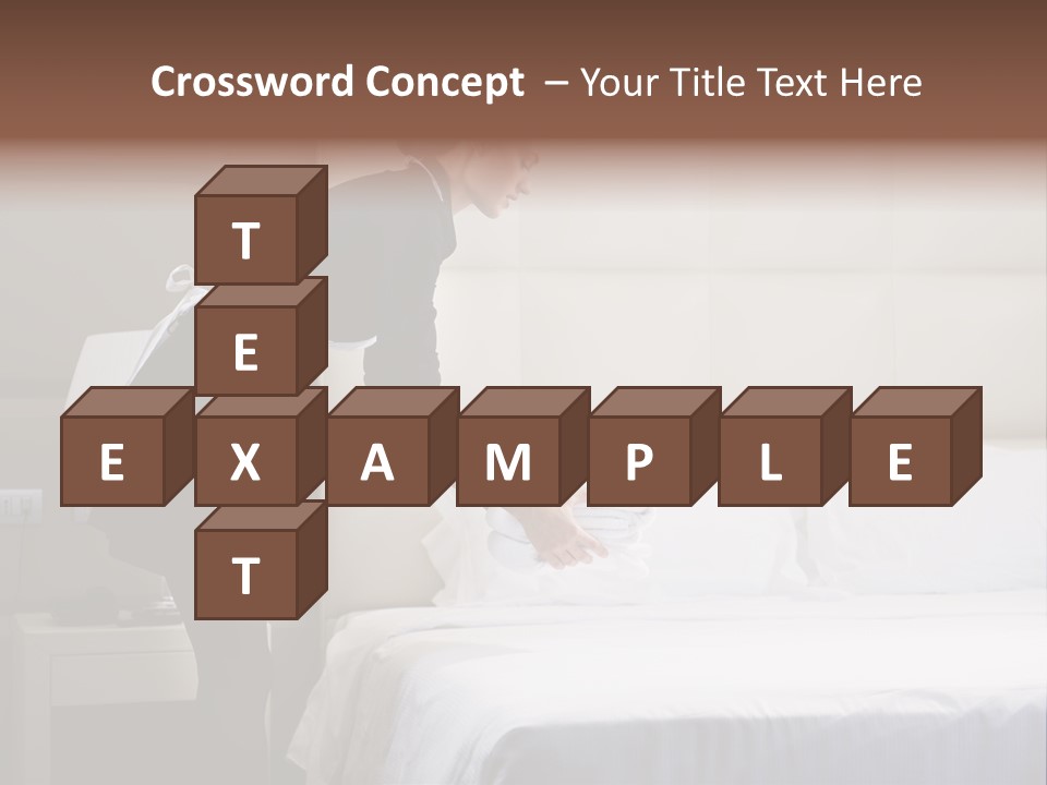 Copy Space View Brown PowerPoint Template