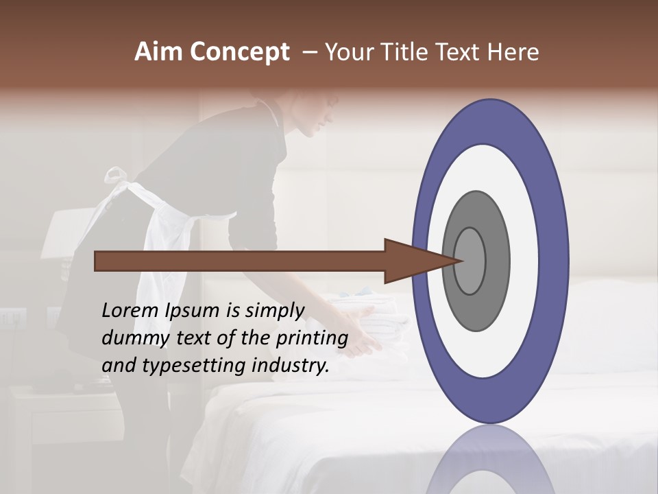 Copy Space View Brown PowerPoint Template