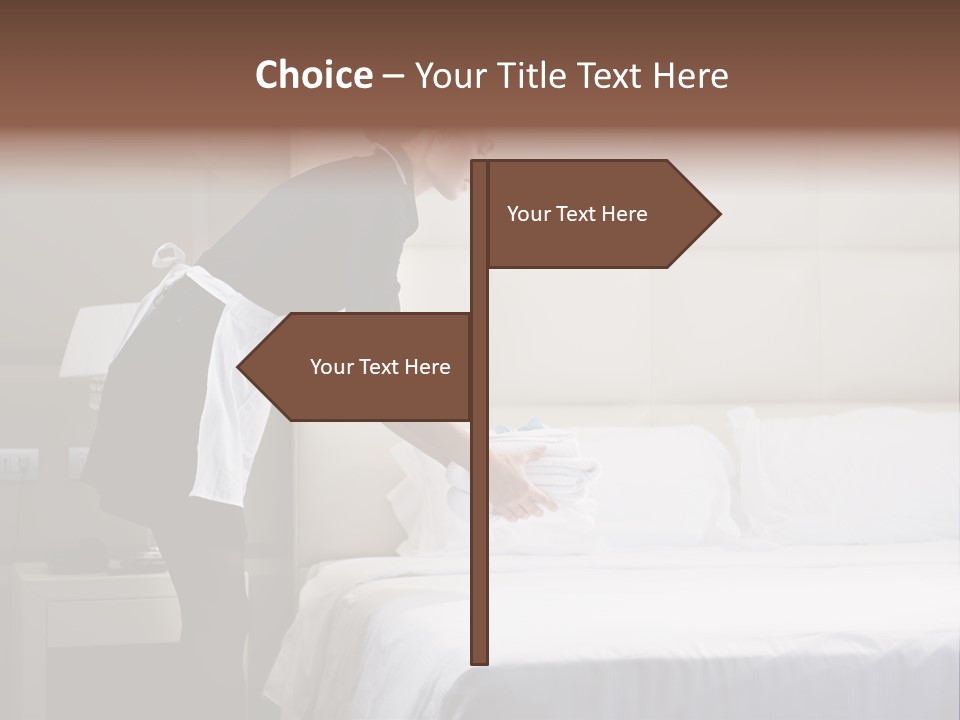 Copy Space View Brown PowerPoint Template