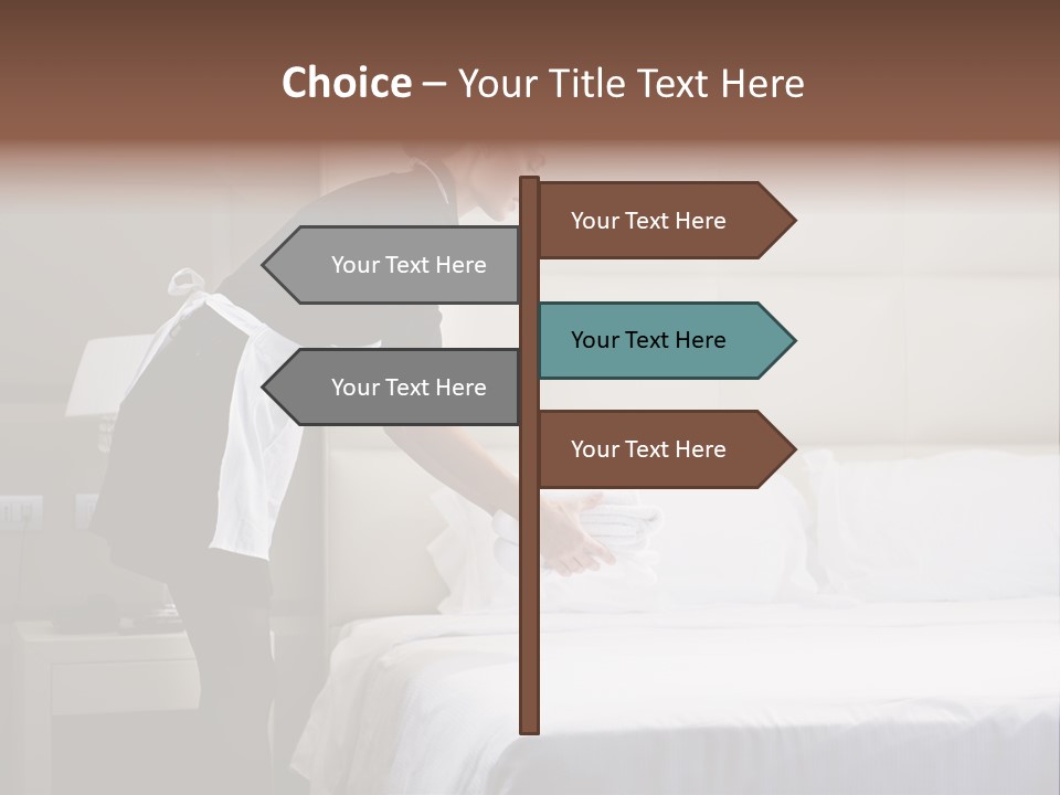 Copy Space View Brown PowerPoint Template