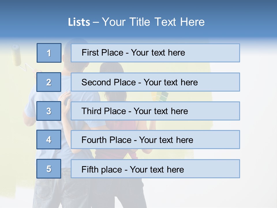 Sample Male Wall PowerPoint Template
