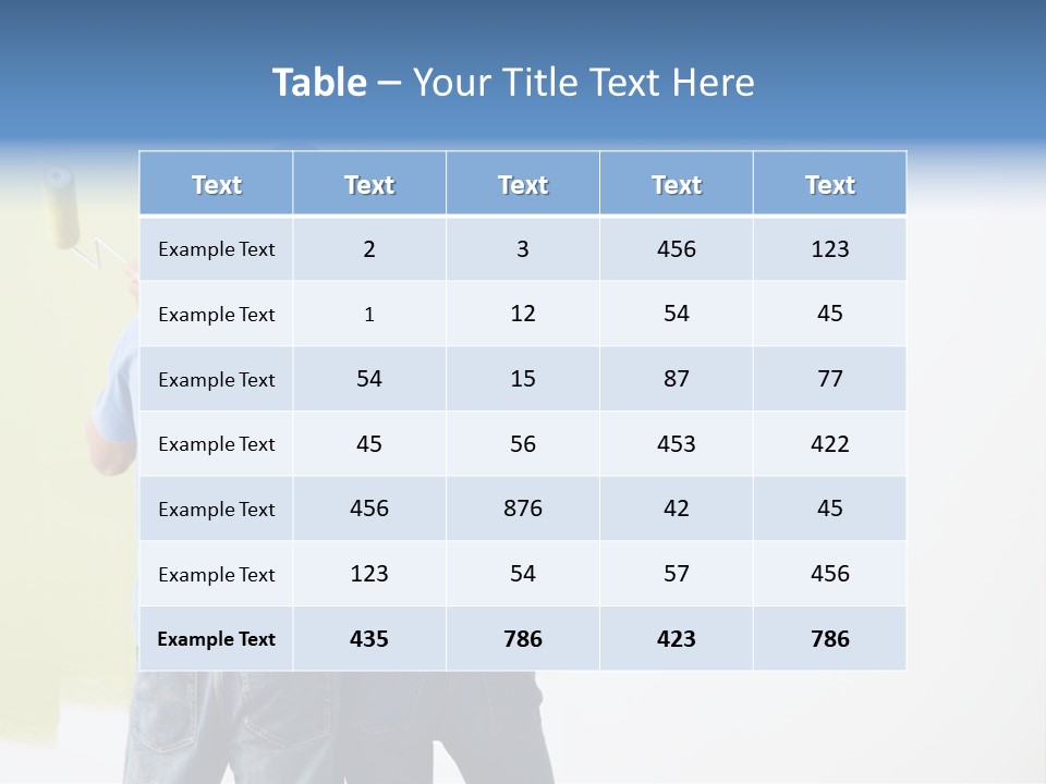 Sample Male Wall PowerPoint Template