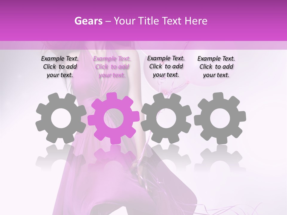 Nice Balloon People PowerPoint Template