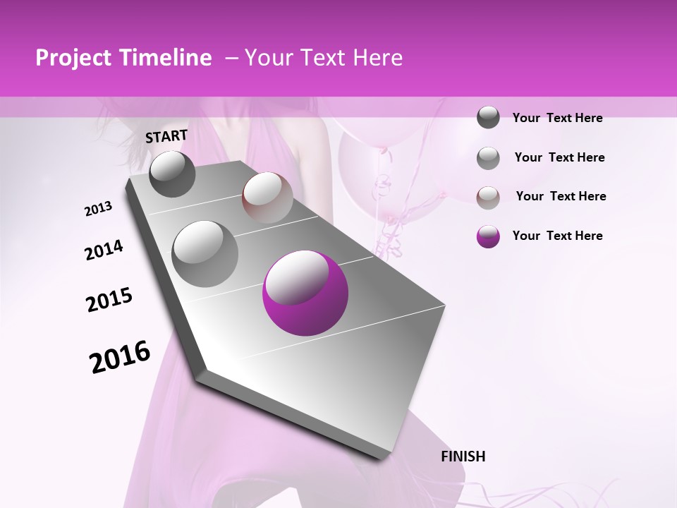 Nice Balloon People PowerPoint Template