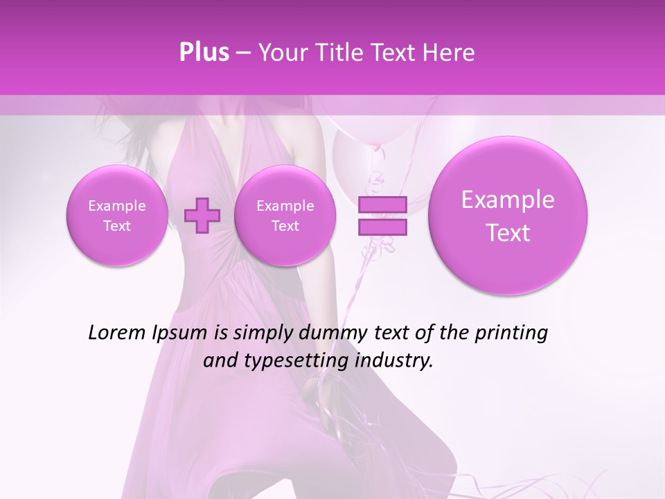 Nice Balloon People PowerPoint Template