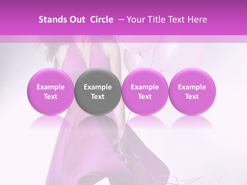 Nice Balloon People PowerPoint Template