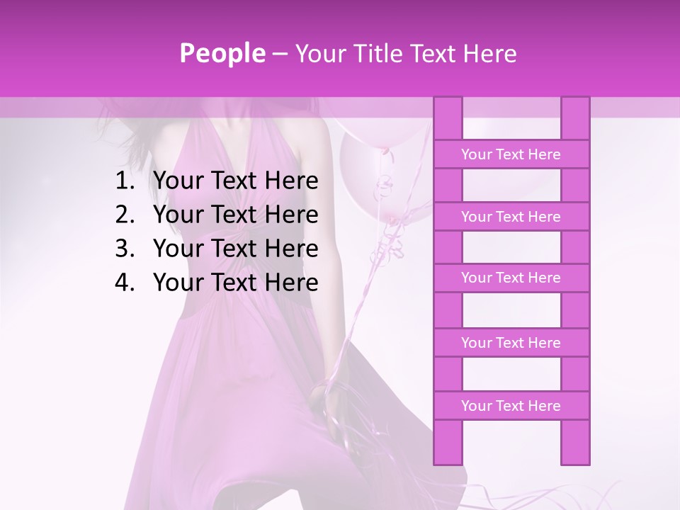 Nice Balloon People PowerPoint Template