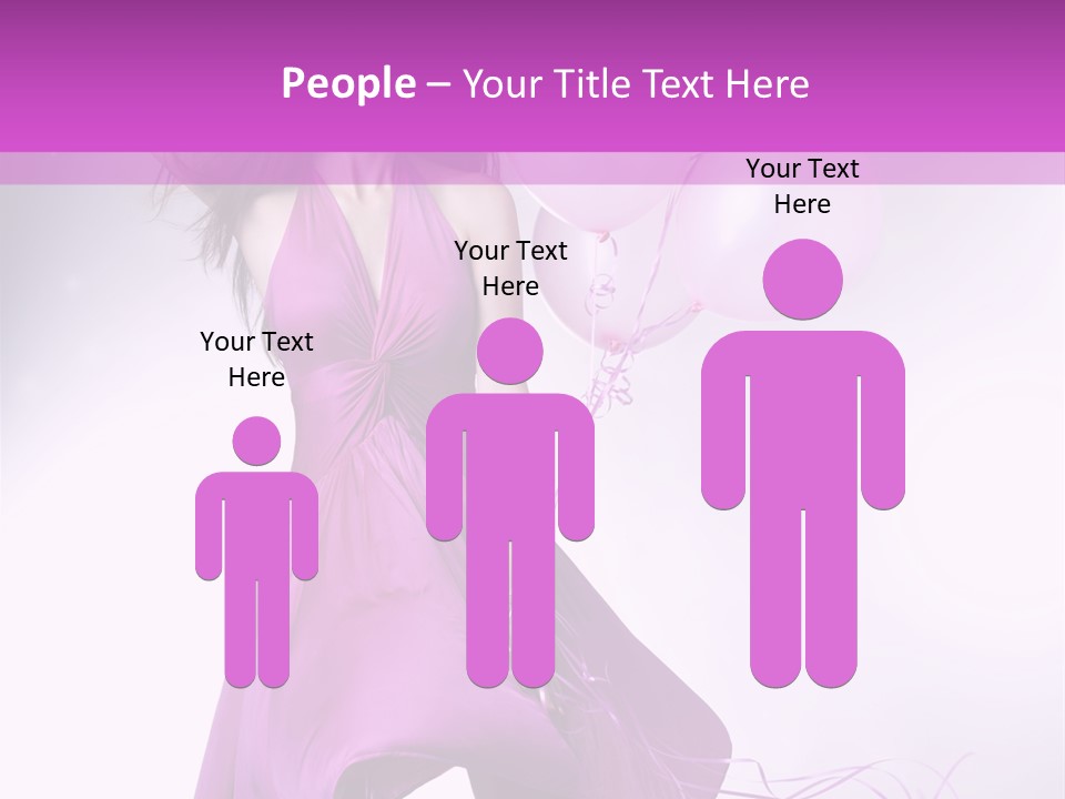 Nice Balloon People PowerPoint Template