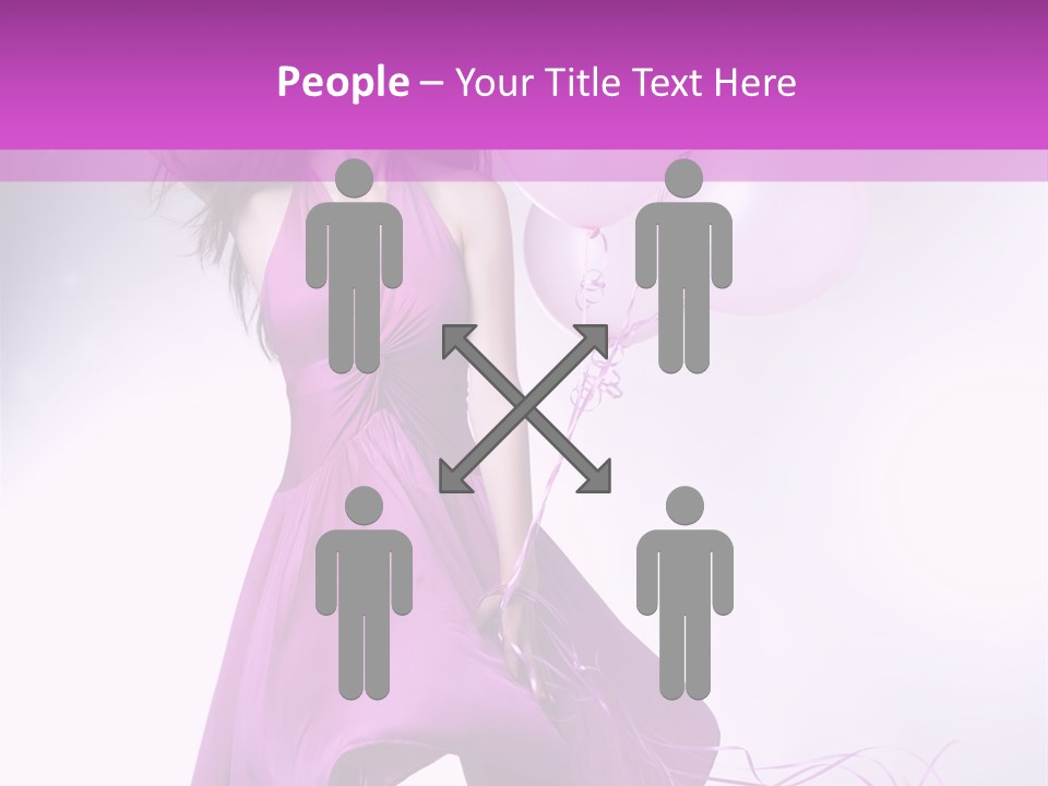 Nice Balloon People PowerPoint Template