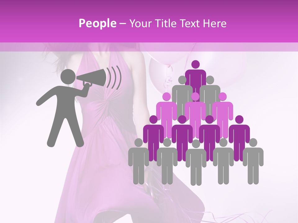 Nice Balloon People PowerPoint Template